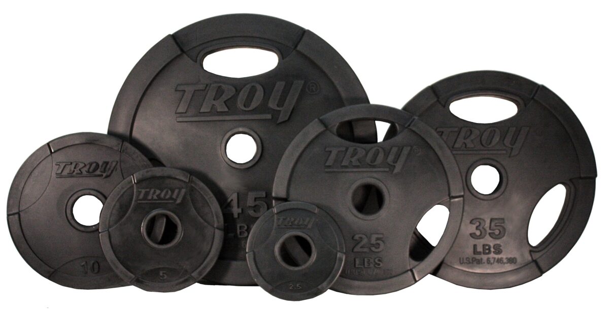 TROY FITNESS Urethane Encased Grip Plate