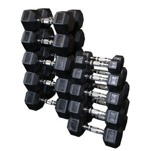 BODY-SOLID Rubber Hex Dumbbells