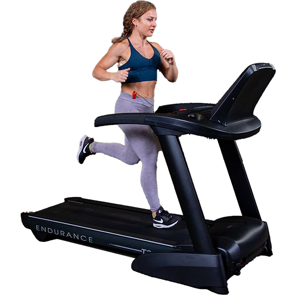 Cardio Category: a woman running on a treadmill